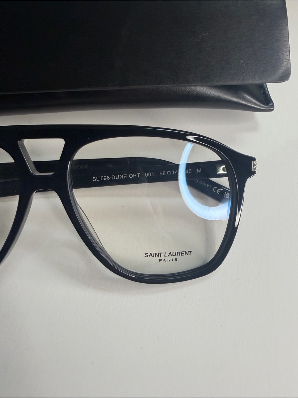 Saint Laurent Black Optical Glasses with Case - Picture 2 of 10